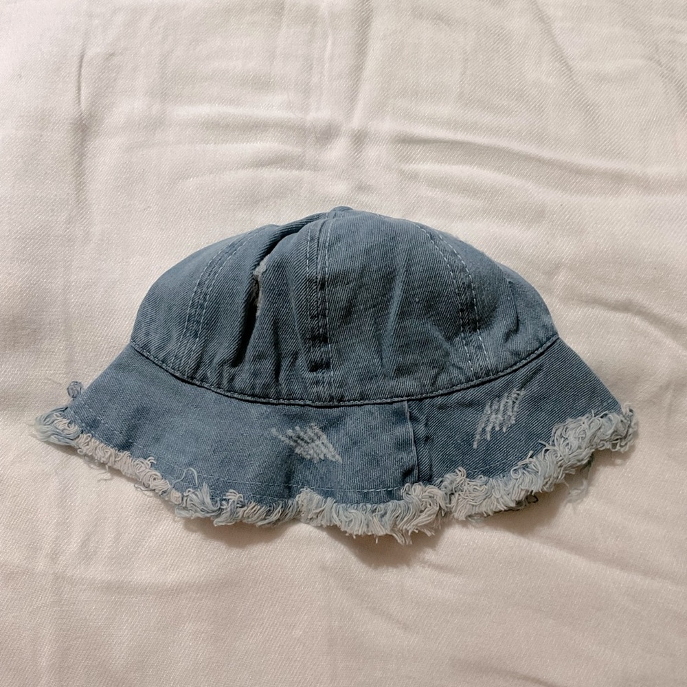 Kids denim bucket hat